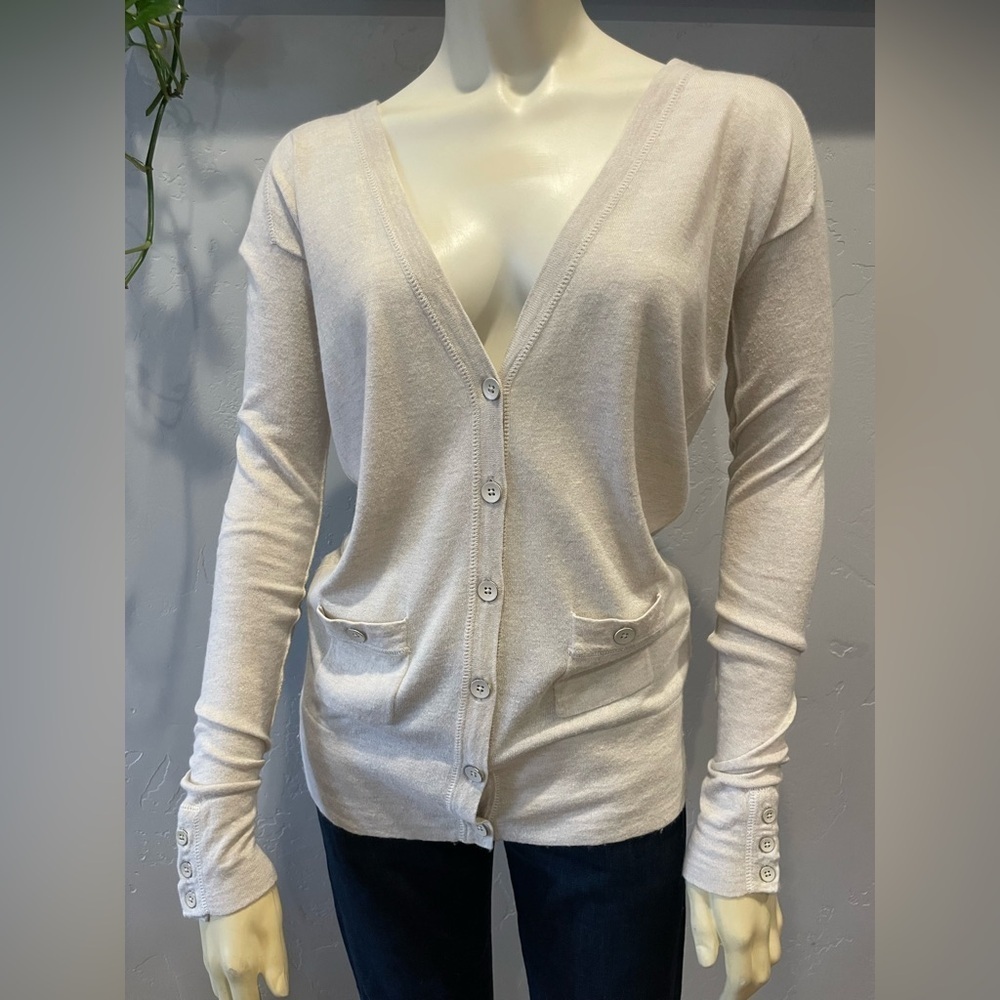Banana Republic marled cotton and wool blend Button-Up Cardigan Sz XS